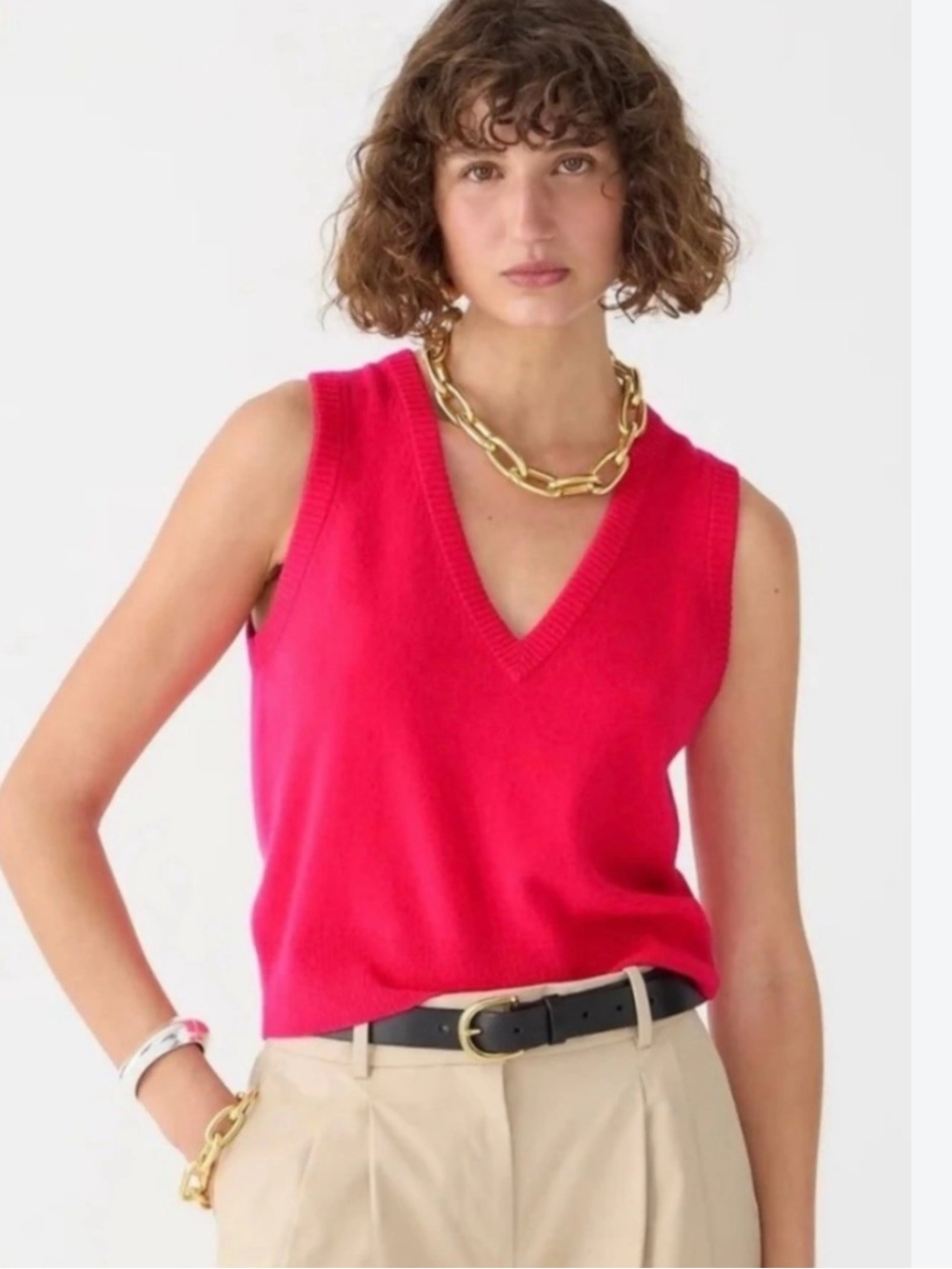 J. Crew 100 percent Cashmere Sleeveless Vest